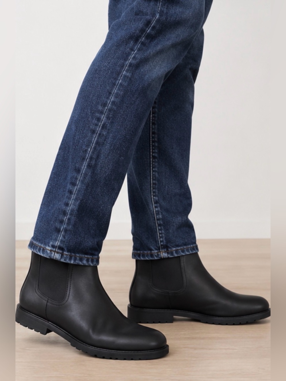 Cole Haan - Men’s Chelsea Boots waterproof black leather slip on ankle boots 11